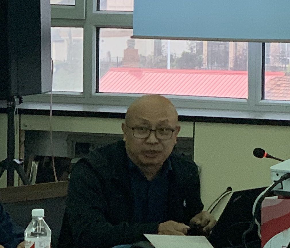 课题主持人杨德光教授进行汇报